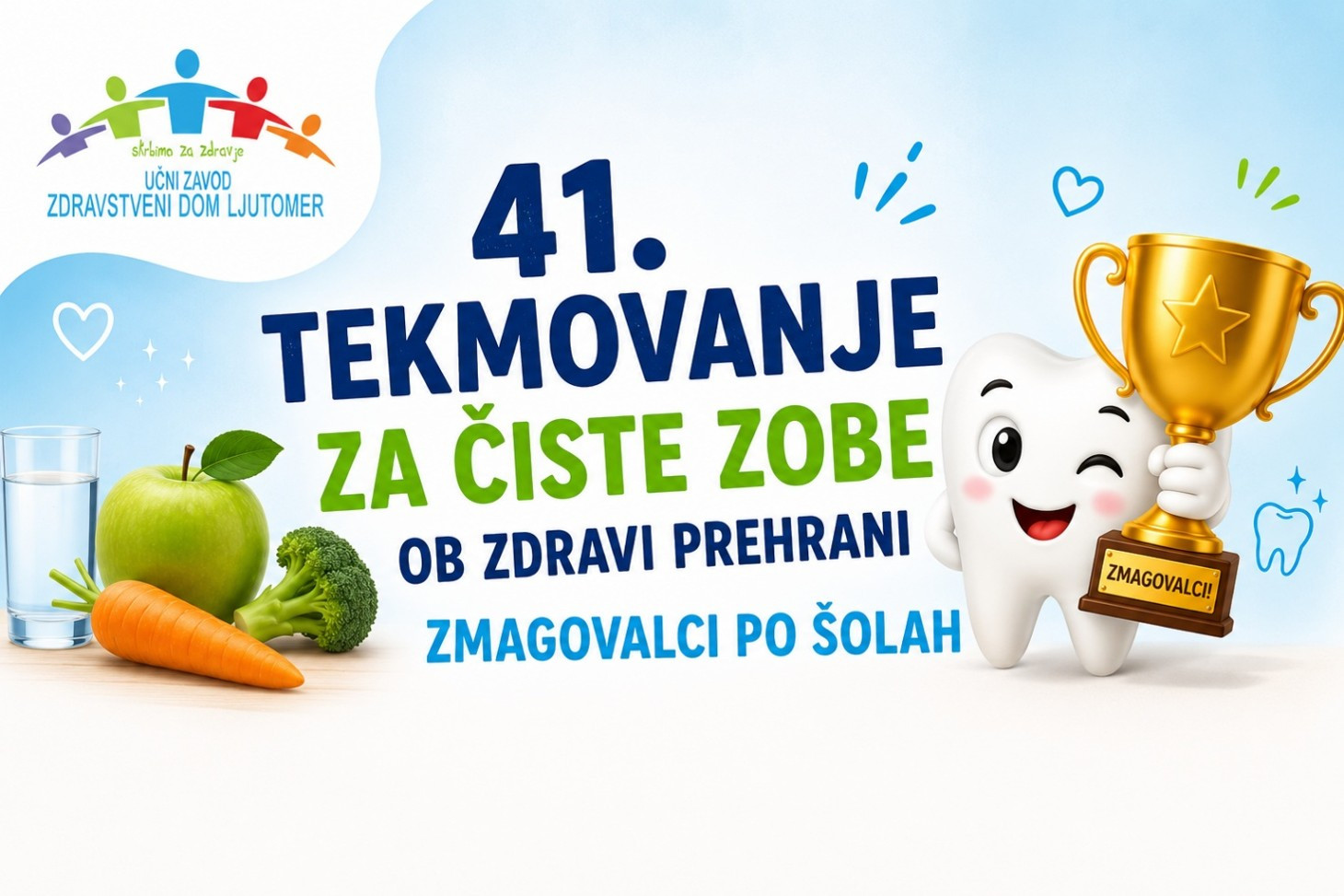 Tekmovanje za čiste zobe ob zdravi prehrani že 41. leto povezuje šole in zdravstvene delavce