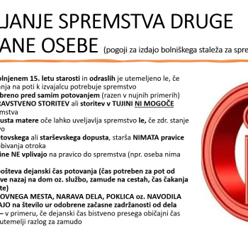 Uveljavljanje spremstva druge zavarovane osebe