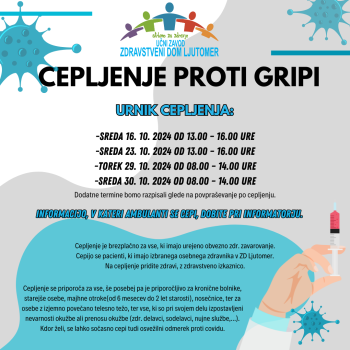 CEPLJENJE PROTI GRIPI